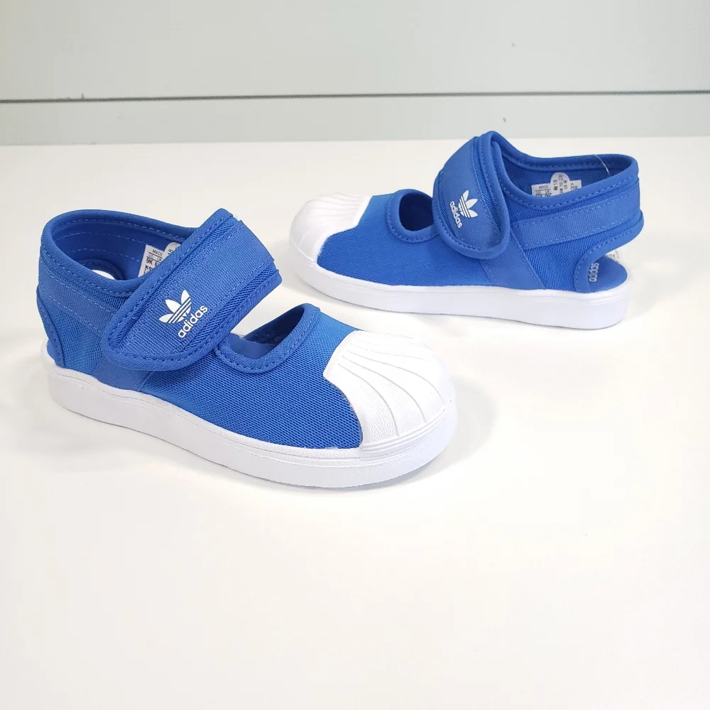 9K Adidas Originals Superstar 360 Blue White Sandals Toddler Size 9K